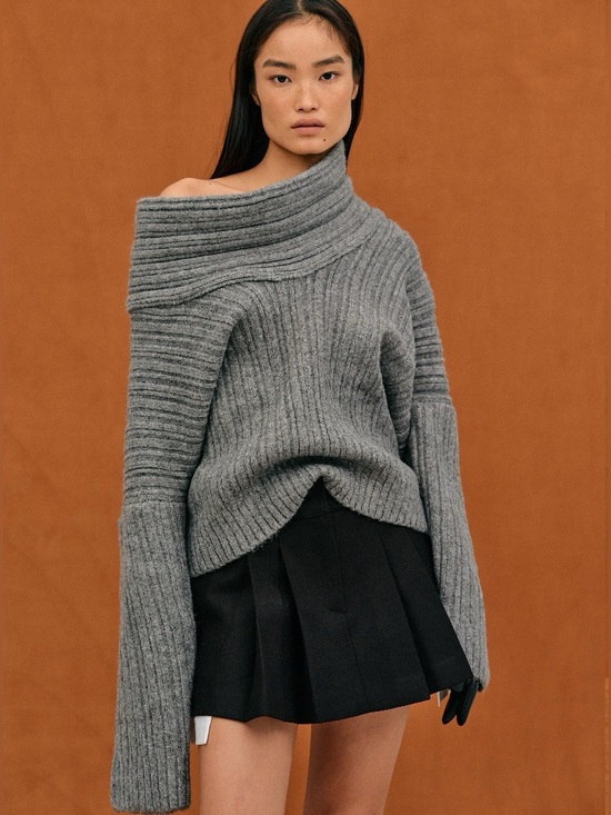 Source Unknown Sweaters - Becca oversized high roll knit pullover